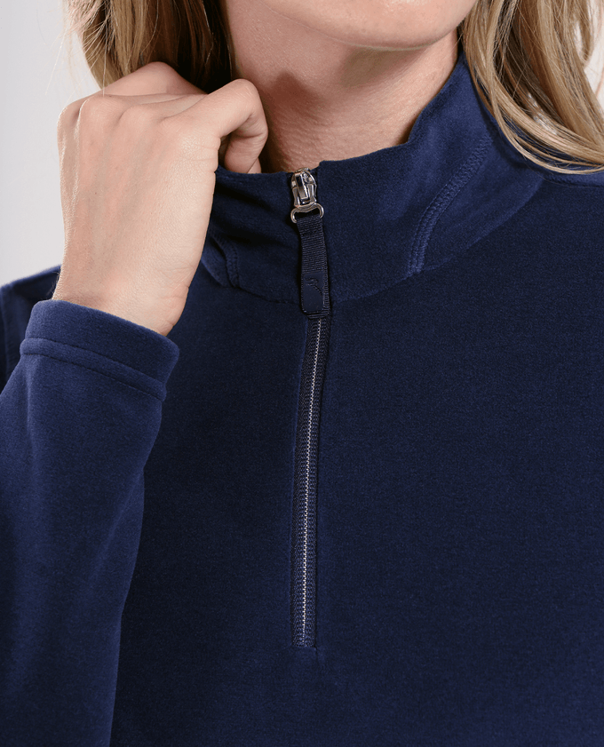 CHERVO Tuffo Fleece Zip Neck Navy