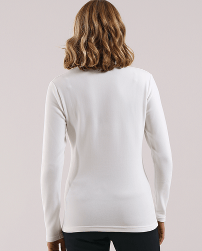 CHERVO Trentatre Thermal Fleece Turtleneck White