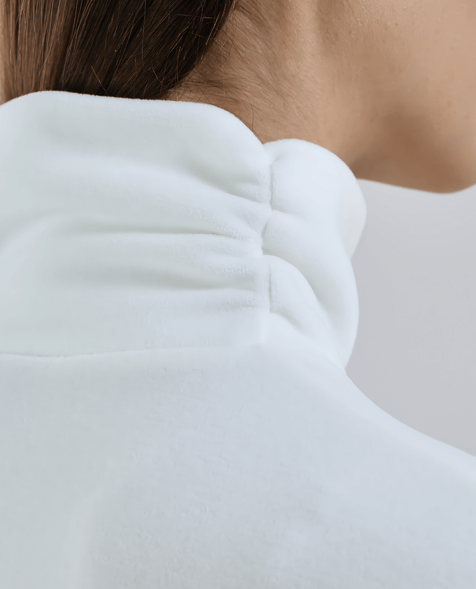 CHERVO Traffic Thermal Fleece Turtleneck Winter White