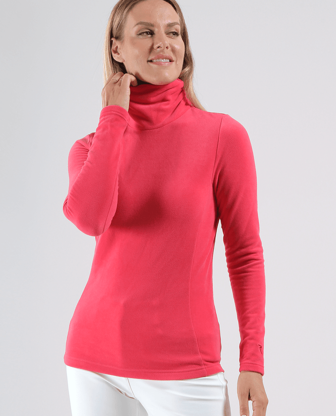 CHERVO Traffic Thermal Fleece Turtleneck Deep Pink