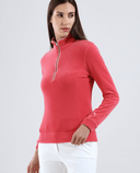 CHERVO Tentation Fleece Zip Neck Deep Pink