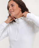 CHERVO Trinidad Soft Fleece Zip Neck Panama White
