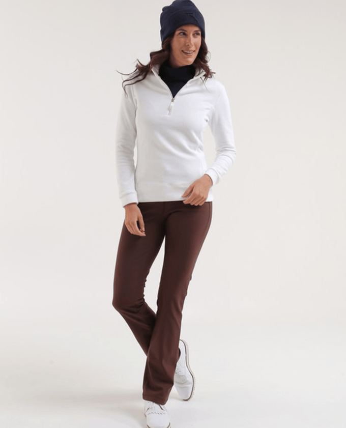 CHERVO Trinidad Soft Fleece Zip Neck Panama White