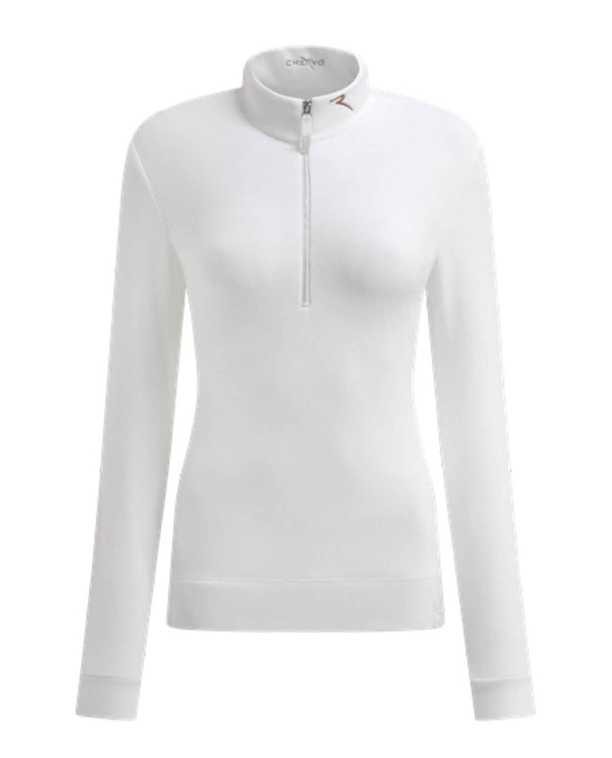 CHERVO Trinidad Soft Fleece Zip Neck Panama White