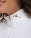 CHERVO Trinidad Soft Fleece Zip Neck Panama White