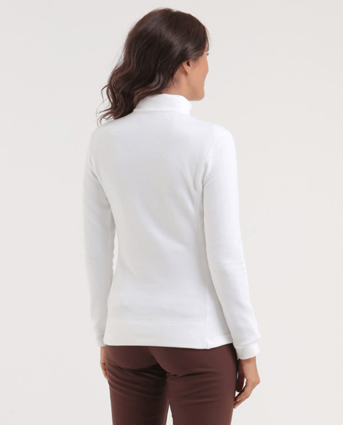 CHERVO Trinidad Soft Fleece Zip Neck Panama White