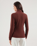 CHERVO Trinidad Soft Fleece Zip Neck Panama Cioccolato