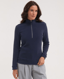 CHERVO Trinidad Soft Fleece Zip Neck Panama Navy