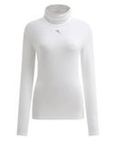 CHERVO Taffy Soft Fleece Turtle Neck Panama White