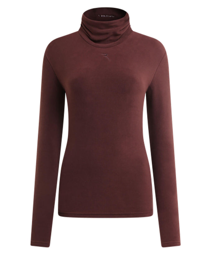 CHERVO Taffy Soft Fleece Turtle Neck Cioccolato