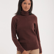 CHERVO Taffy Soft Fleece Turtle Neck Cioccolato - 12 / cioccolato
