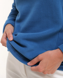 CHERVO Taffy Soft Fleece Turtle Neck Blue