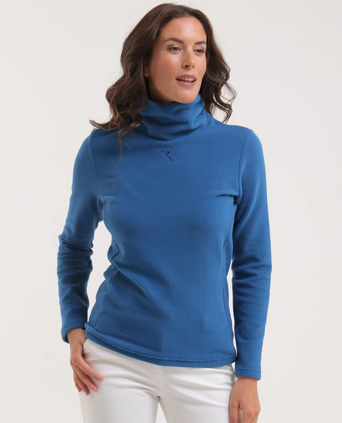 CHERVO Taffy Soft Fleece Turtle Neck Blue