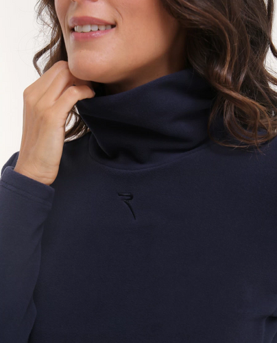 CHERVO Taffy Soft Fleece Turtle Neck Navy