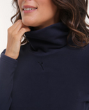 CHERVO Taffy Soft Fleece Turtle Neck Navy