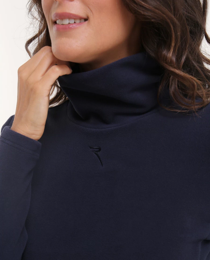 CHERVO Taffy Soft Fleece Turtle Neck Navy