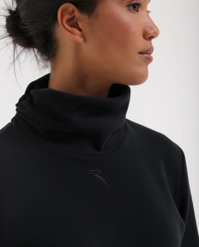 CHERVO Taffy Soft Fleece Turtle Neck Black