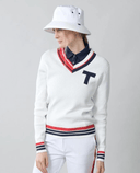 TILLEY Golf V Sweater Off White