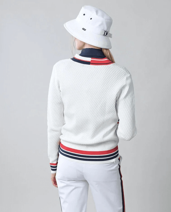 TILLEY Golf V Sweater Off White
