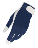 SURPRIZE SHOP Cabretta Leather Tan Through Ladies Golf Glove - Navy