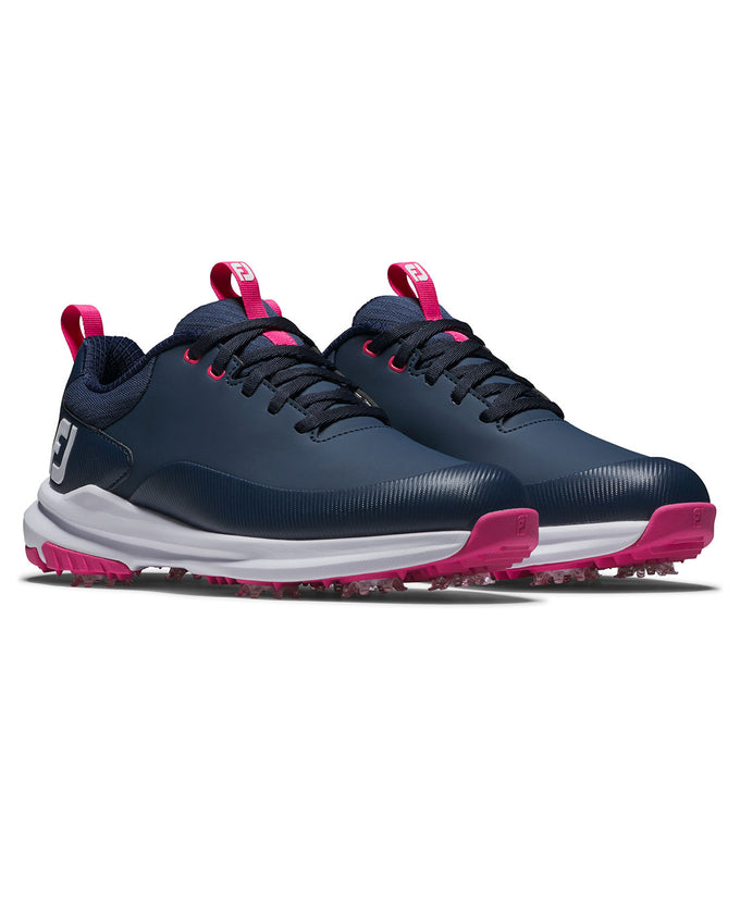 FootJoy Tour Rival Womens Golf Shoe Wide Fit Navy/Pink