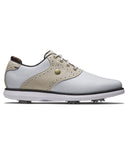 FootJoy FJ Traditions Womens Golf Shoe White/Tan