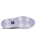 FootJoy FJ Traditions Womens Golf Shoe Wide Fit White/Purple