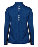 ROHNISCH UV Mesh Long Sleeve Polo Hexagon Blue