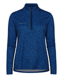 ROHNISCH UV Mesh Long Sleeve Polo Hexagon Blue