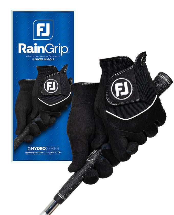 FootJoy RainGrip Womens Golf Gloves PAIR Black