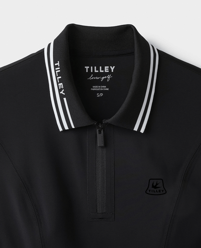 TILLEY Polo Dress Black