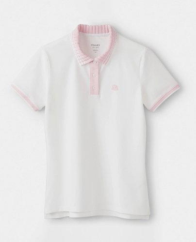 TILLEY Team Cotton Polo White / Pink
