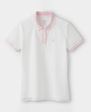 TILLEY Team Cotton Polo White / Pink