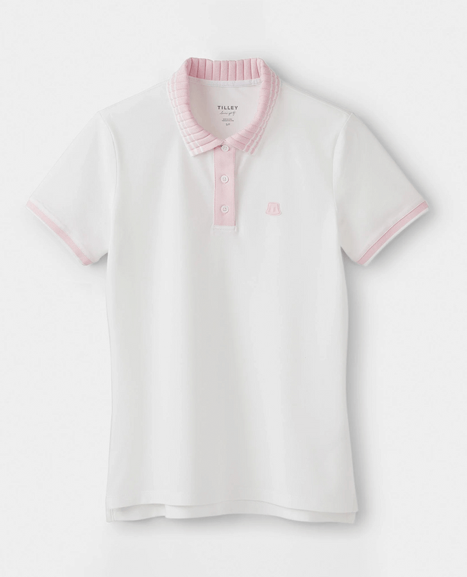 TILLEY Team Cotton Polo White / Pink