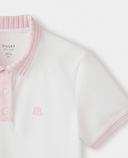 TILLEY Team Cotton Polo White / Pink