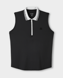 TILLEY Sleeveless Polo Black