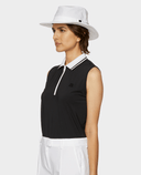 TILLEY Sleeveless Polo Black