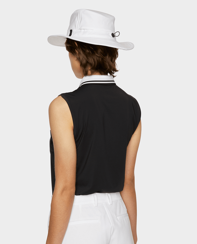 TILLEY Sleeveless Polo Black