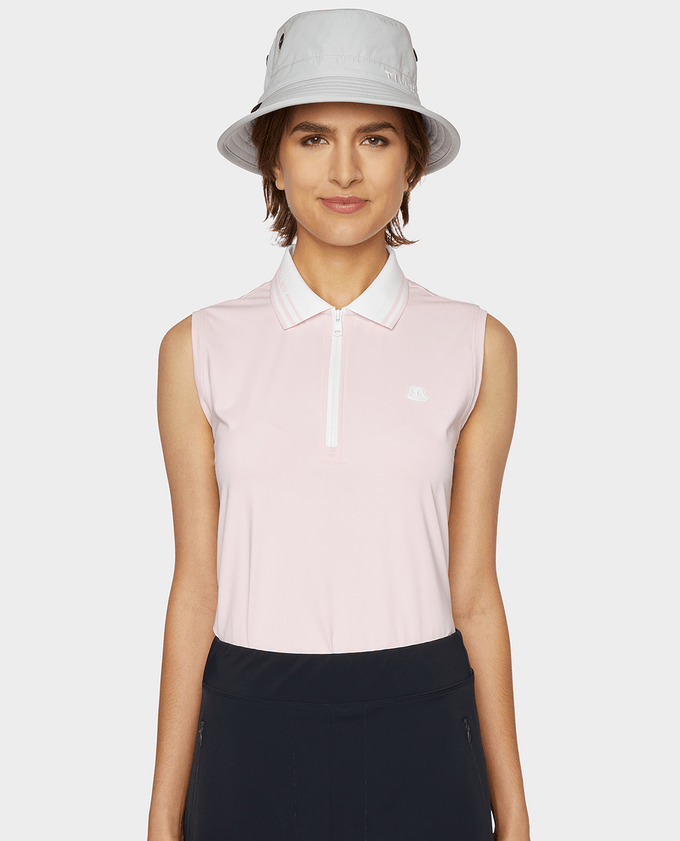 TILLEY Sleeveless Polo Pink