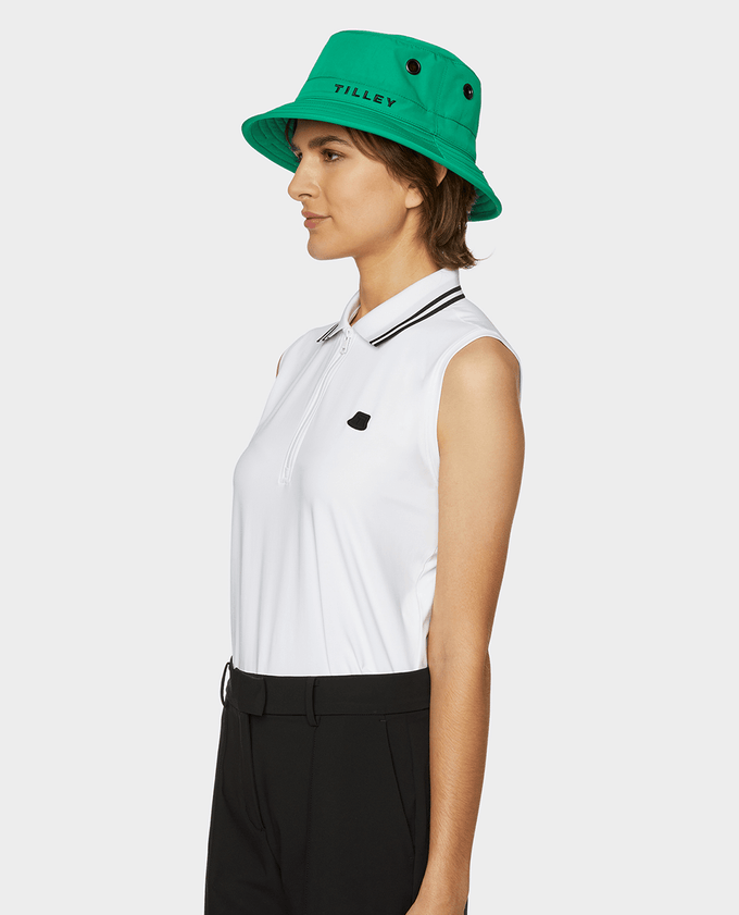 TILLEY Sleeveless Polo White