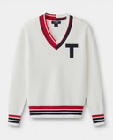 TILLEY Golf V Sweater Off White