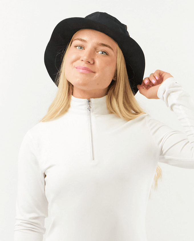 Rain Hat Fleece Lined or Unlined Black