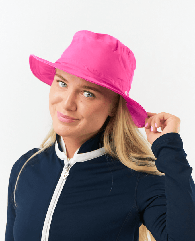 Rain Hat Fleece Lined or Unlined Pink