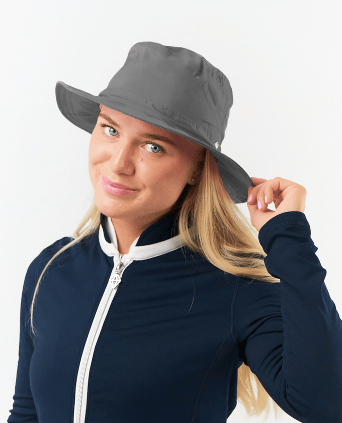Rain Hat Fleece Lined or Unlined Grey