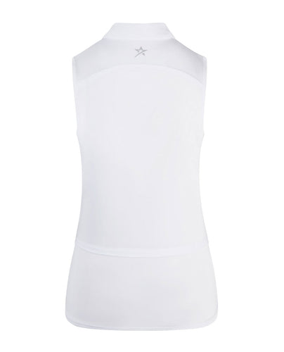 SWING OUT SISTER Amelie Sleeveless Polo White