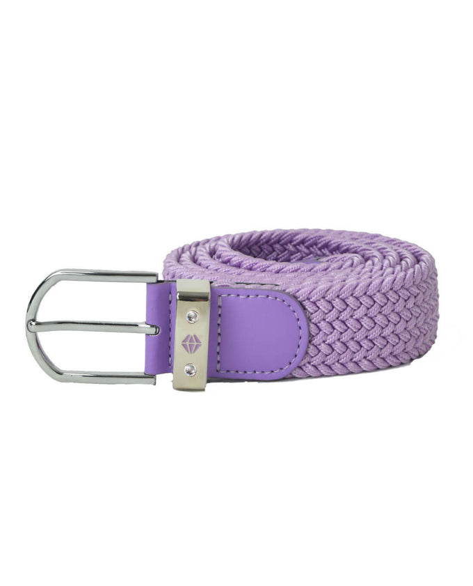 PURE GOLF Paige Woven Stretch Belt - Lilac