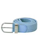 PURE GOLF Paige Woven Stretch Belt - Pale Blue