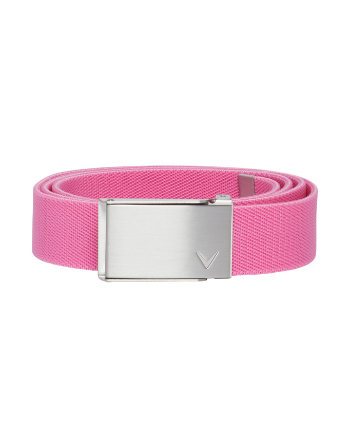 CALLAWAY Stretch Webbing Belt Cut To Size Cheeky Pink