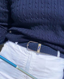 SURPRIZE SHOP Woven Stretch Belt - Navy