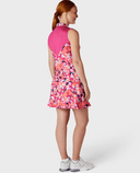 CALLAWAY Geometric Floral Dress CGDSE009 Pink Peacock